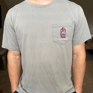 Brewer's Lantern Grey Red Men's T-shirt Large